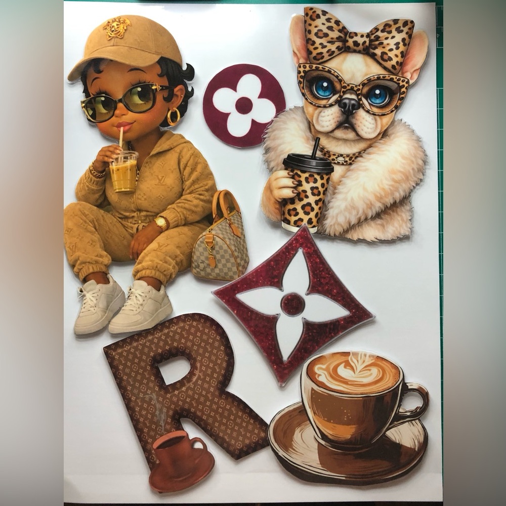 SET# 9—-Designer-Inspired Monogram Magnet Set